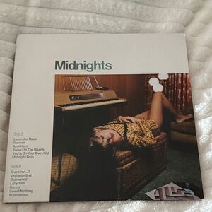 Midnights Vinyl Record with Artistic Cover